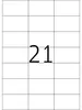 Etiketten Premium A4, weiß 70x42,3 mm Papier matt 210 St. Produktbild-Vorschau 3