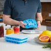 Forma na ľadové kocky Relaxdays s vekom, sada 4 ks, Náhľad obrázku produktu 3