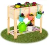 ITA Drevený vyvýšený záhon 80x37x78 cm - Kvetináč s policou Náhľad obrázku produktu 2