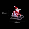 LED-Figur für Außenbereich, Weihnachtsmann auf Schlitten, Produktbild-Vorschau 3