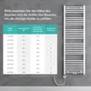 doporro Design Badheizung 180x60cm Weiß Röhrenheizkörper Produktbild-Vorschau 7