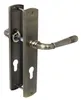 Türbeschlag 1704 Helena LS PZ Messing brüniert Türklinke Produktbild-Vorschau 1