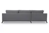 VENASI Ecksofa mit Schlaffunktion Aspen, Grau Velourstoff, Produktbild-Vorschau 4