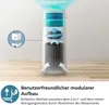 Diagram showing the modular structure and airflow of an air purifier. Podgląd zdjęcia produktu