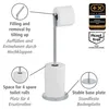 WENKO Stand Toilettenpapierhalter 2 in 1 Glänzend Edelstahl Produktbild-Vorschau 2
