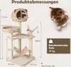 COSTWAY 121 cm hoher Kratzbaum, Kletterbaum mit Katzenhöhle Produktbild-Vorschau 7