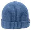 Giesswein kurze Strickmütze Grimming mit Umschlag in blau