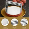 Burgerpresse aus Edelstahl -  14 x 7,5 cm - Hamburgerpresse Produktbild-Vorschau 5