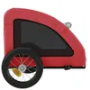vidaXL Príves na bicykel Psy Červená látka Oxford a Náhľad obrázku produktu 6