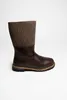 A single brown boot with a gray felt upper, displayed against a white background. Produktbild-Vorschau