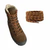 Zweifarbige Schnürsenkel für Wanderschuhe / Arbeitsschuhe - Braun Gelb Gemustert – 180 cm Länge   Produktbild-Vorschau