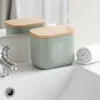 Orion | Wattepadspender - Grün - aus Kunststein - Wattepads Produktbild-Vorschau 2
