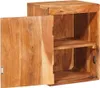 vidaXL Nachttisch Braun 35 x 33 x 48 cm Massivholz Akazie Produktbild-Vorschau 3