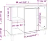 vidaXL Umyvadlo Vanity Unit High Gloss White 80x33x60cm Náhled obrázku produktu 9