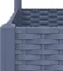 vidaXL Fioriera con traliccio blu-grigio 120x40x121,5 cm PP Anteprima dell’immagine prodotto 9