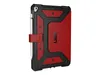 A red and black UAG case for an iPad is shown against a white background. Produktbild-Vorschau