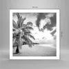 Poster - Poster ohne Rahmen - Monochrom Strand Wolken - Produktbild-Vorschau 4