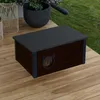 QLS Izolowany drewniany domek dla kota 73×52×38 cm Kurtyna Podgląd zdjęcia produktu 9
