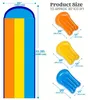 Aufblasbare Dreifach-Wasserrutsche 6,85 m mit 3 Bodyboards Produktbild-Vorschau 3