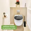 WC Sitz mit Absenkautomatik D Form Motiv Schwarze Steine Produktbild-Vorschau 5