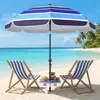 Outsunny Sonnenschirm Strand Ø198 cm UV30+ Strandschirm mit Produktbild-Vorschau 2