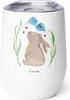 Mr. & Mrs. Panda Thermobecher Hase Blume - Weiß - Geschenk, Produktbild-Vorschau 1