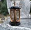 Grablaterne mit Kreuz Granit Schwedisch Black - Grablampe Produktbild-Vorschau 5