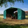 TOOLPORT Tenda da pascolo 6x6m telone in PVC 850 N verde, Anteprima dell’immagine prodotto 3
