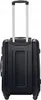 A dark gray suitcase is shown from the back with its handle extended. Náhled obrázku produktu