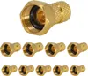 PremiumX 10x F-Stecker 4mm schraubbar 4,0 mm Aufdrehstecker Produktbild-Vorschau 1