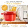 KRUSTENZAUBER Gusseisen Topf Brot Backen [inkl. Gärkorb] - Produktbild-Vorschau 3