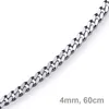 4mm Panzerkette Kette Collier aus 585 Gold Weißgold Produktbild-Vorschau 2