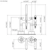 Dornb 2-Loch-Wannenbatterie TARA freistehende Montage Produktbild-Vorschau 5