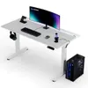Ultradesk VORTEX - Weiß - Computertisch mit elektrischer Produktbild-Vorschau 1