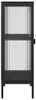 vidaXL Sideboard Schwarz 40x35x105 cm Glas und Stahl Produktbild-Vorschau 7