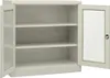 vidaXL Kancelárska skriňa svetlosivá 90x40x90 cm oceľ Náhľad obrázku produktu 4