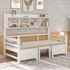 MODFU Lit Banquette 90x200 cm - Lit Convertible Bureau avec Voir les images du produit 3