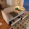okwish Schlafsofa Daybett 90x200cm mit Lattenrost aus holz, Produktbild-Vorschau 1