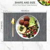 Platzsets Abwaschbar 6er Set Vinyl Tischsets für Esstisch Produktbild-Vorschau 5