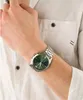 Emporio Armani Herren Armbanduhr Chronograph Silber / Grün  Produktbild-Vorschau 7