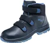A black and blue Atlas safety boot with velcro straps. Produktbild-Vorschau