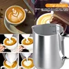 350ml Milchkännchen Edelstahl Handheld Aufschäumkännchen, Produktbild-Vorschau 5
