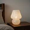 Relaxdays Tischlampe, Pilz Design, Glas, E27, Produktbild-Vorschau 2