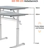 STILVORA Schreibtisch mit handbetriebenem Produktbild-Vorschau 8