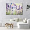 Leinwandbild lila blumen auf einer wiese 100x70 cm Feeby Produktbild-Vorschau 2