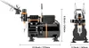 SucceBuy set di aerografi, compressore a doppia ventola con Anteprima dell’immagine prodotto 8