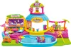 A colorful toy playset depicting a pool party scene with characters. Produktbild-Vorschau