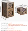 SucceBuy schedario in legno con 2 cassetti marrone per Anteprima dell’immagine prodotto 7