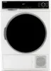 A front view of a white Sharp heat pump dryer. Produktbild-Vorschau