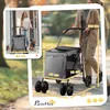 PawHut hondenwagen, hondenbuggy met kussen, inklapbare Productafbeelding-voorbeeld 3